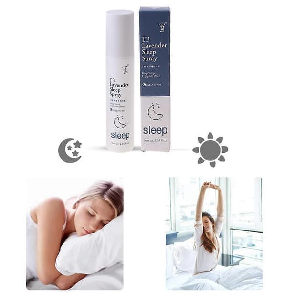 Højkvalitets 75 ml Deep Sleep Pillow Spray Naturlig Lavendel Hjælper med Søvn Lindrer Angst Multicolor