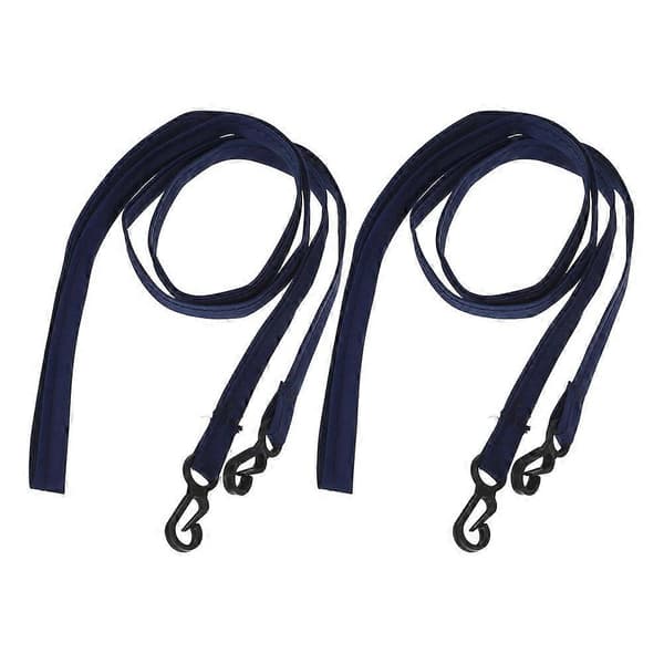 2 stk. Handskeklemmer Fastgørelsesstropper Forbindelser Vintervante Klemmer Halskæde til Børn Småbørn Drenge Piger Vintervante Stropper 120.00X0.80X0.10CM 120.00X0.80X0.10CM Navy