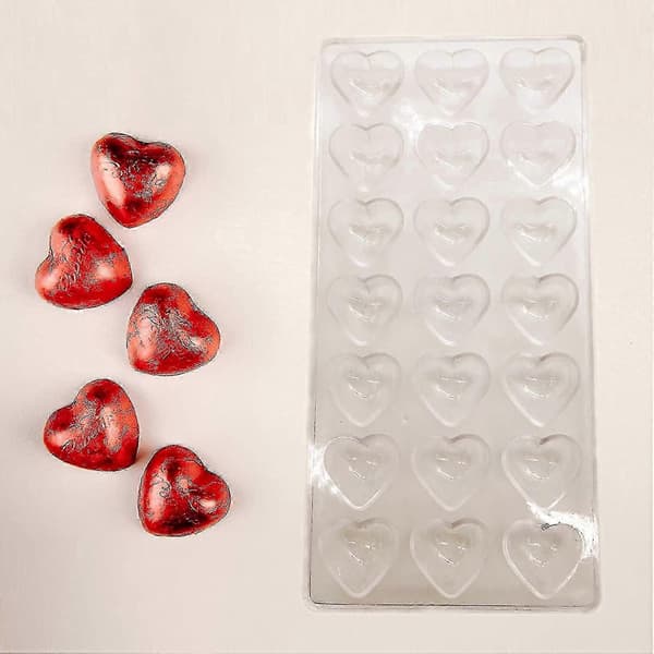 Transparent chokladform, transparent plastchokladform, transparent present