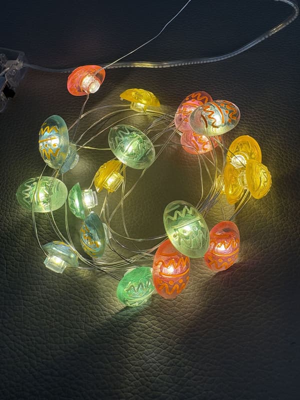 LED-slinga i koppar i form av en påskhare (batteridriven) (Tre sektioner) Combination Combination 3m 30 light