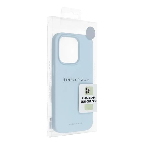 Roar iPhone 13 Pro Mobilcover Roar Cloud Skin - Lyseblå