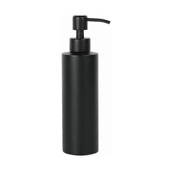 Sort Sæbedispenser, 350 ml Easy Squeeze Dispenser Pumpeflaske, Rustfri Metal Sæbe- og Lotiondispensere_Kvalitetsgave