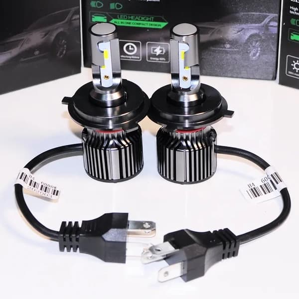H4 LED nærlys + fjernlys CSP chip 6000k F31 kit multicolor multifärg