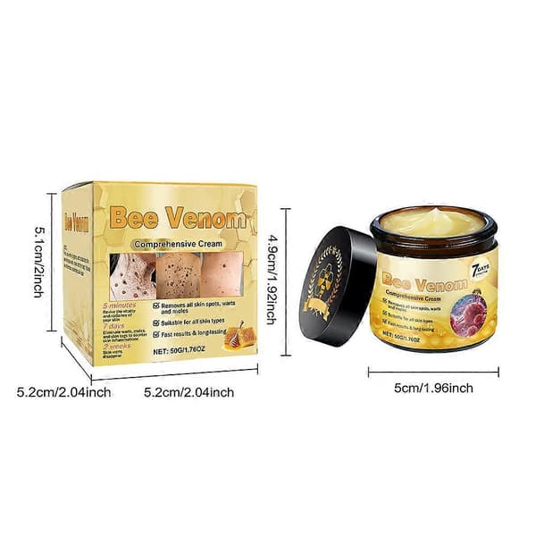 Advanced Bee Venom Cream Safe Natural Ingredient Skin-Friendly Cream for Face Body (2pcs)