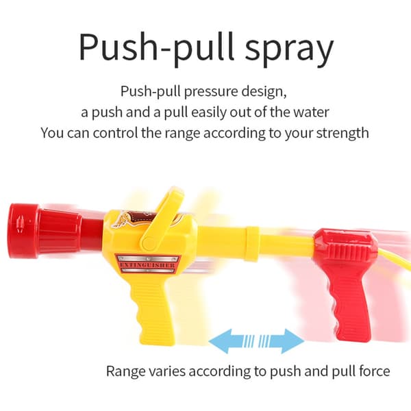 Welcome to our store! This fire extinguisher backpack water gun children's toy is designed based on a real fire extinguisher backpack, integrating the
