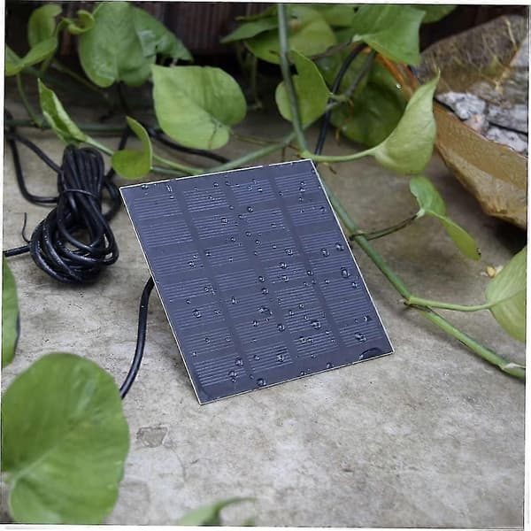Solvattenpump, solfontänkit, dränkbar solvattenpump för fågelbad utomhus