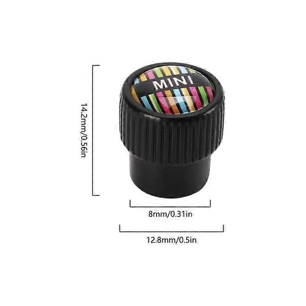 4 st/set Högkvalitativ Mode Metall Legering Bil Auto Emblem Hjul Däck Ventilskaftlock För Mini Cooper Biltillbehör-Motorfordon Hjuldelar_Surpris 9