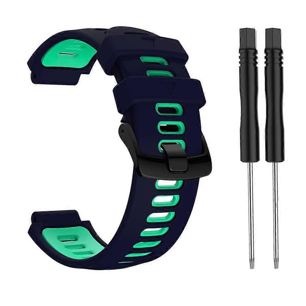 För Forerunner 735xt 230 235 Loop Silikonarmband - Svettresistent Armband Överraskningspresent Blue teal