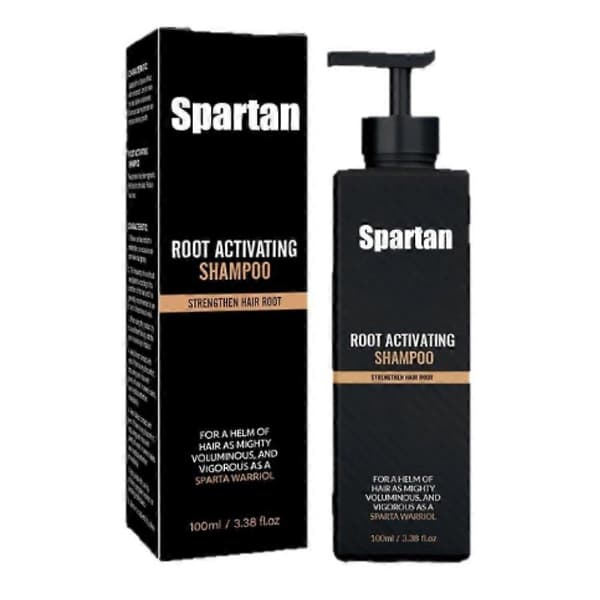 1-3x SPARTAN Root Activator Shampoo til mænd - Shampoo til hårvækst mod hårtab og tyndt hår 1pcs