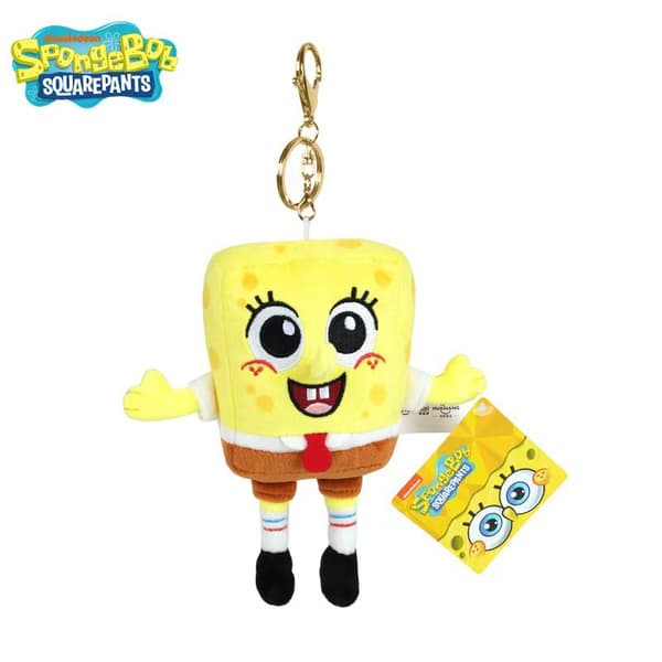 Svampebob Plyslegetøj - Sæt med Patrick, Blækvard og Gary | Sjove TV-karakterer 11cm SpongeBob SquarePants keychain