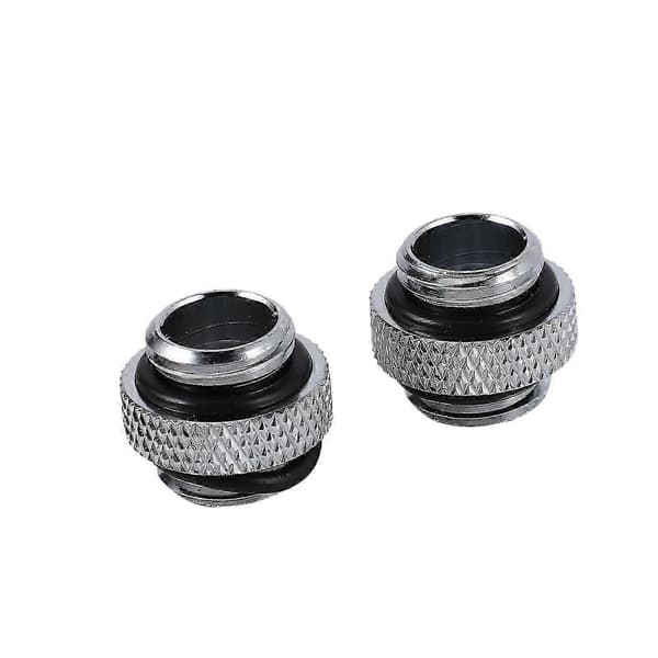 2 stk. G1/4 Mini udvendigt gevind han til han vandkøling roterende fitting adapter vandkøling Conn-haoyi Silver