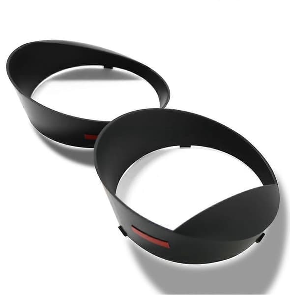 Frontlysrammer \"Angry Bird\"-stil frontlysdeksel for Jeep Wrangler JL & 4XE 2024 Tilbehør Svart