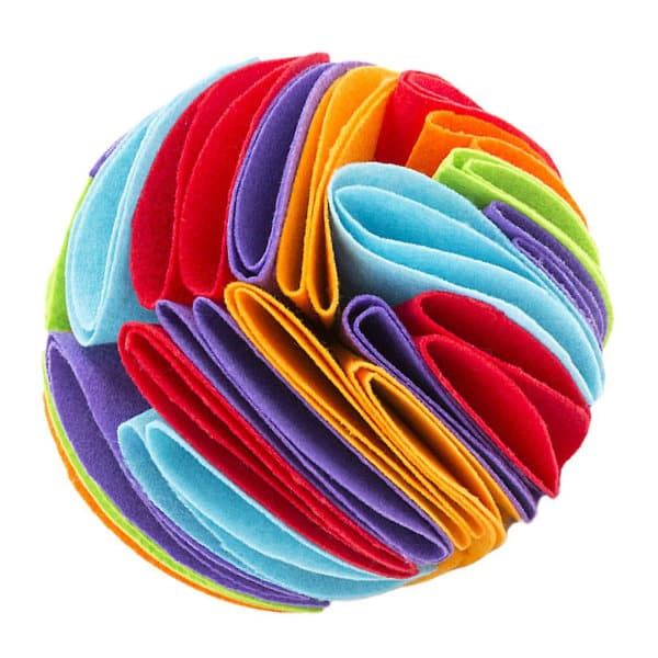 This is a premium pet molar toy. Made of felt material, it has a hard structure and is very safe for your pets. Bright