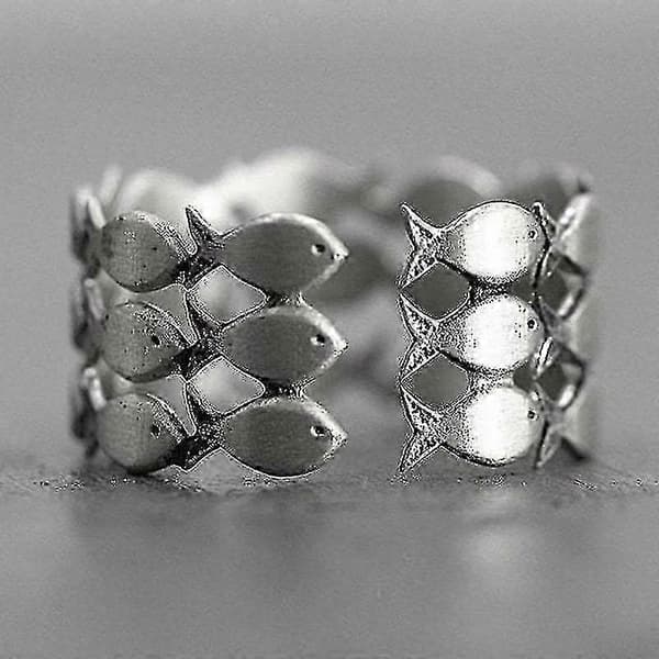 Til min datter, der svømmer mod strømmen, justerbar fingerring til kvinder - På lager_Bra saker