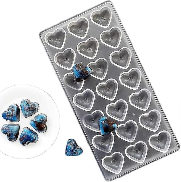 Transparent chokladform, transparent plastchokladform, transparent present