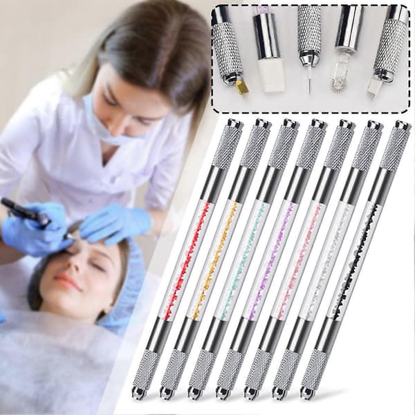 Microblading Penn Profesjonell Øyenbryn Microblading Penn for Eyeliner Øyenbryn (Blå)
