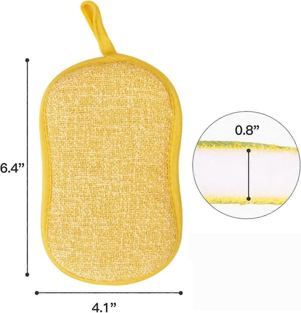 Repfria Skrubbsvampar Återanvändbar Mikrofiber Kökset Disk Skrubbsvampar_Kvalitetsgåvor
