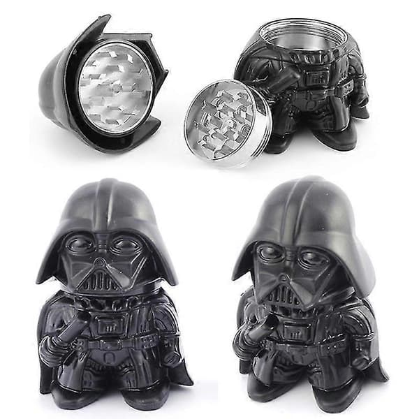 2025 1 stk. Sort Warrior Urtekværn Star Wars Darth Vader Urteknuser Håndkværn_Specialtilbud