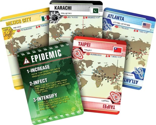 Z-Man Games | Pandemic | Brettspill | Alder 8+ | 2-4 Spillere | 45 Minutters Spilletid