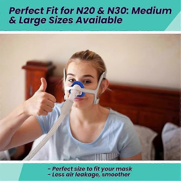 8-pack Hypoallergena CPAP-maskfoder för ResMed N20 Lätta tygskydd_Billiga gåvor