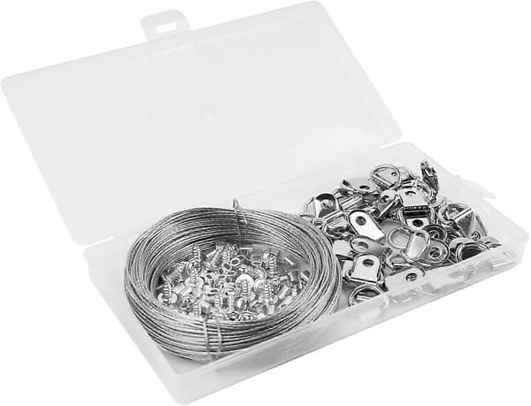 131-dele billedramme wire D-krog sæt