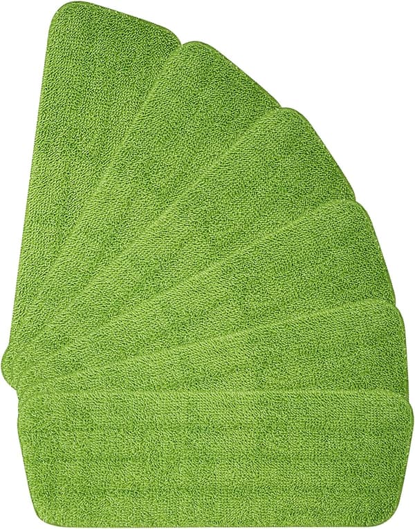 6 stk Mopp (grønn) erstatningsputer, mikrofiber spraymopp for spraymopper