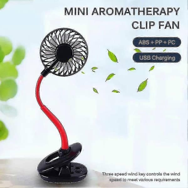Clip On Ventilator USB Ventilator, Fleksibel Mini Ventilator Personlig Skrivebords Elektrisk Ventilator Tw-Yvan