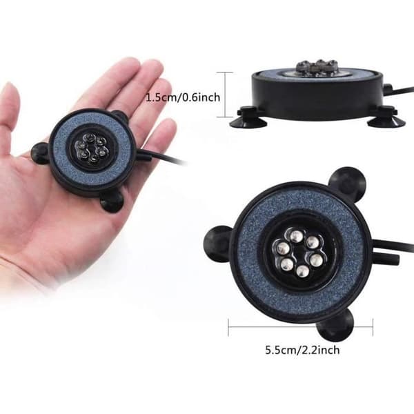 6 LED Aquarium Light - DELAMAN - Colorful and Waterproof Lighting - Plastic + Dinas - Coldwater Fish