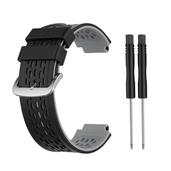 Garmin Approach S2 / S4 silikoniranneke_Edulliset lahjat Black Grey