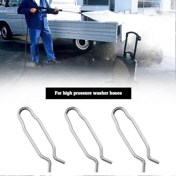 5 st trycktvättsfjäderklämma 50372210 för Karcher K2 K3 K4 K5 K6 K7 trycktvättsslangfjäderklämma Silver