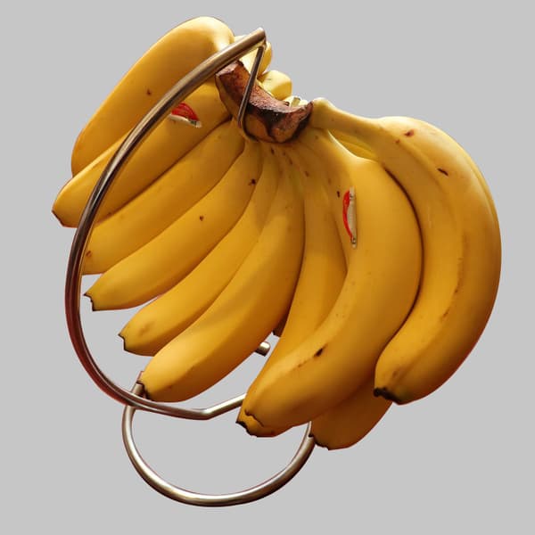 1 x Bananholder, Banankrog i rustfrit stål, Banan og Frugt