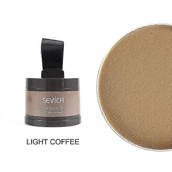 Sevich Vanntett Hårlinjepulver Hårfestedekkende Pulver Hårskygge (Lys Kaffe)