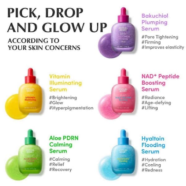 EQQUALBERRY NAD+ Peptidförstärkande Smoothie Serum Anti-Aging Pink