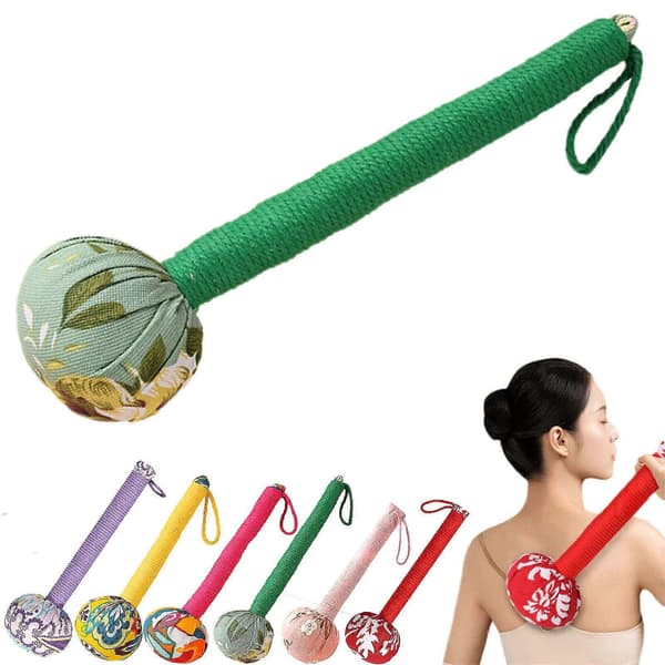 Manuell kroppslymfmassagehammare, malörtmassagehammare, lymfhammare-Yvan_Billiga presenter 31cm green