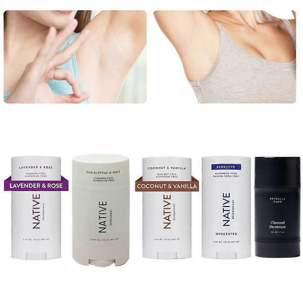 Native Deodorant Kurkku & Minttu / Sitrus & Myski / Kookos & Vanilja 75 g (Vihreä)