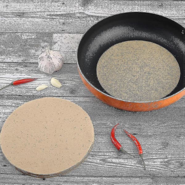 100 stk. runde bakepapir – 8 tommer non-stick fettsikkert bakepapir for grilling og matlaging