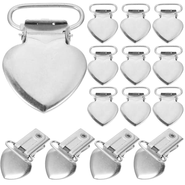 Fastgørelsesclips i rustfrit stål til hjemmebrug Holdbare Multipurpose Sølv 30 stk._Billiga gåvor 3.5X2.2cm Silver
