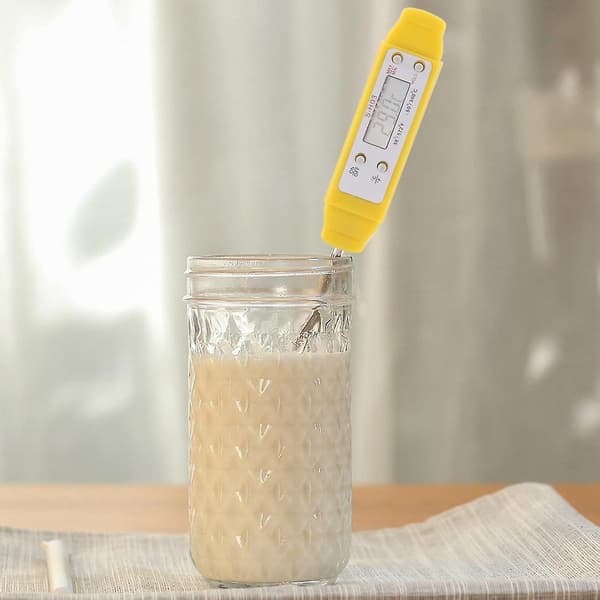 Digital Termometer, Direktavläsande Digital Mat Termometer Kök Matlagning Kött Probe för Kök Utomhus BBQ - q37_Kvalitetsgåvor Yellow