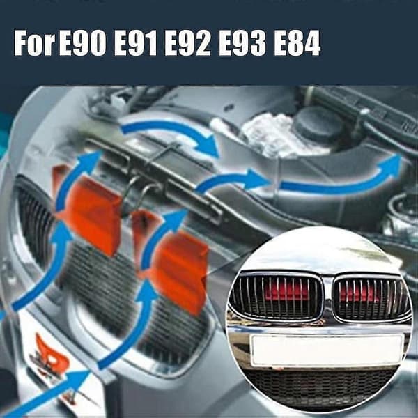 1 Par Bil Dynamisk Luftinntak System Scoops For E90 91 E92 E93 E84 Svart_Billige gaver