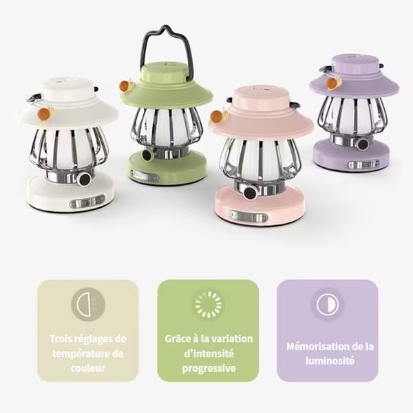 Portable Hanging Night Light (Snail Design); USB Rechargeable | Touch Control | PVC Material | Pink