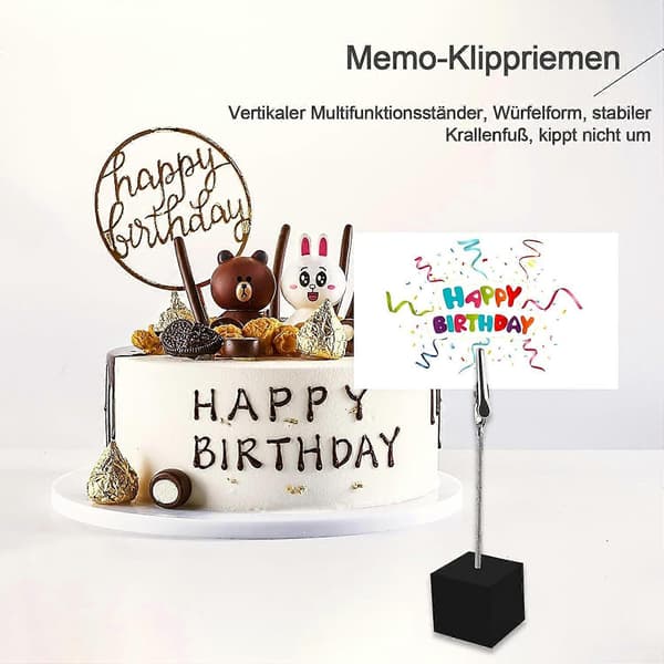 Fotoholdere klips - 20 memoklipholdere - Standard - Fotoholder med klips - Memoholdere - Nodeholder - Trækortholder