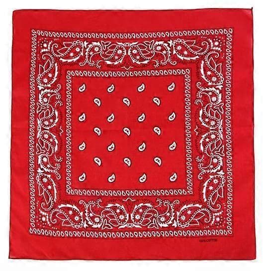 Bandana Paisley-mönstrade sjalar Red