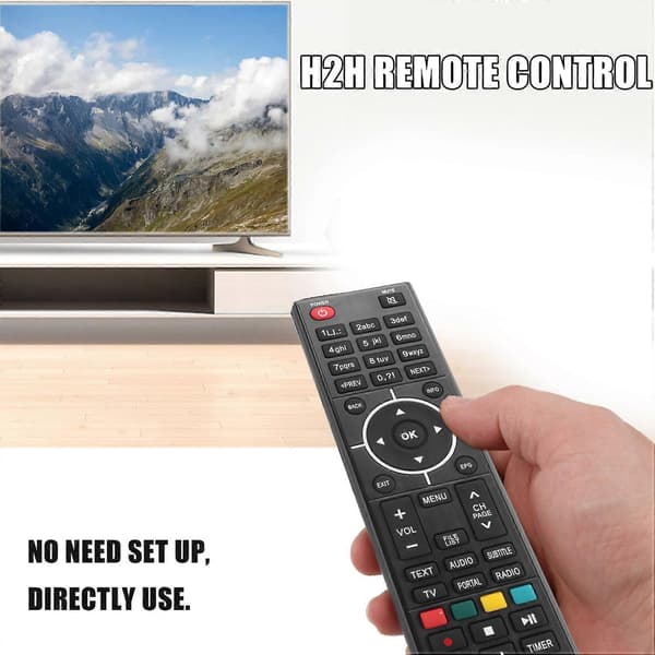 Fjernkontroll til Star /H2S /H2H /H5 /H5.2S satellittmottaker Combo, direkte bruk black