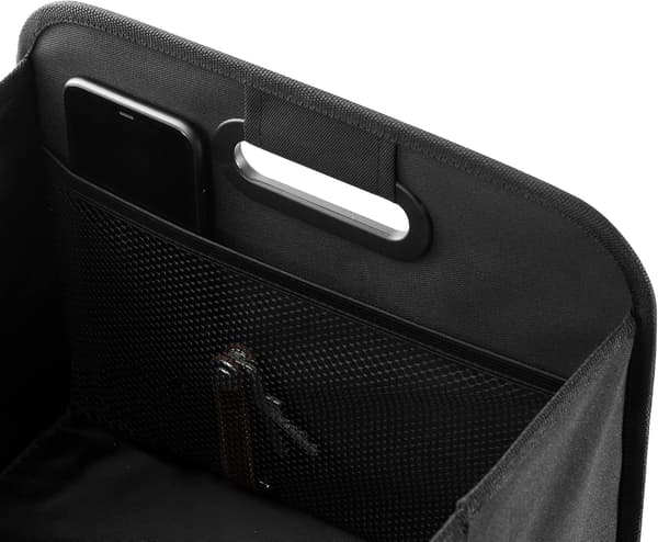 1 stk svart sammenleggbar bilboks, sammenleggbar handlebagasjeveske
