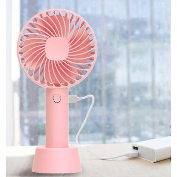 USB Genopladelig Håndholdt Ventilator - 3 Hastigheder - Grøn