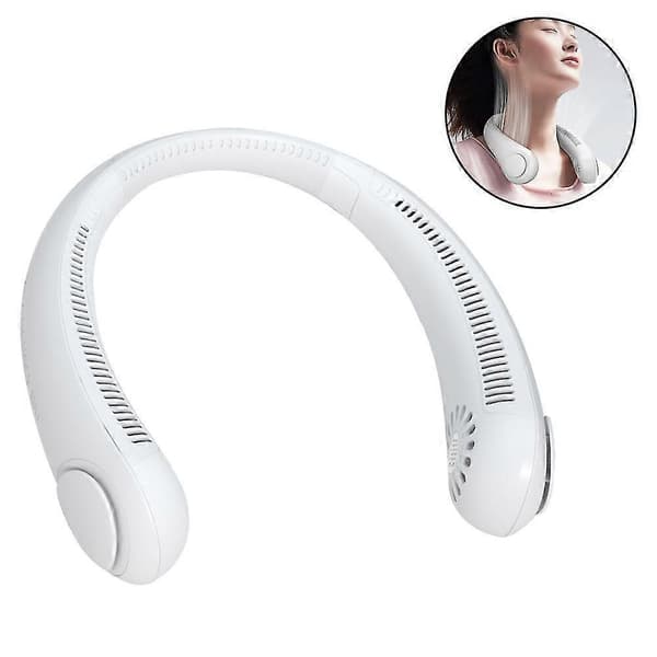 Halsventilator, bærbar bladløs halsventilator, mini halsventilator kølende personlig ventilator