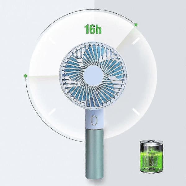 Mini Håndholdt Ventilator Bærbar USB Genopladelig Luftkøler 5000mah Batterikapacitet