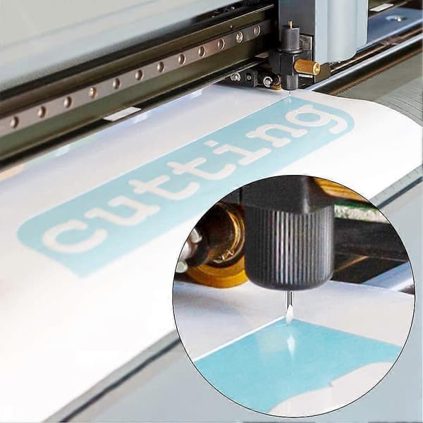 Skjæreplotter - skjæreblader - 5 45 grader - Egnet for Roland - vinyl - kutter - blader - kutter - Rød - 23,5*1,95 cm