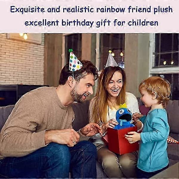 Rainbow Friends Roblox spel periferi plyschleksaker presentdockor 3D Blue Fat Guy
