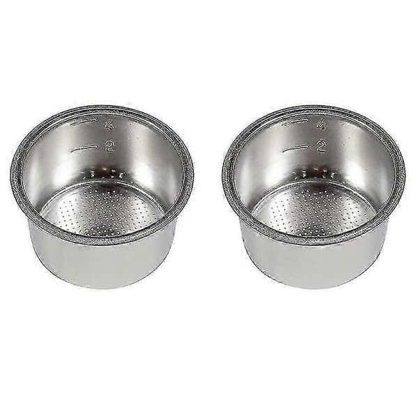 2st 51mm 4 koppar filterbytesfilterkorg för kaffe bottenlös portafilter för Ec680/ec685 (haoyi